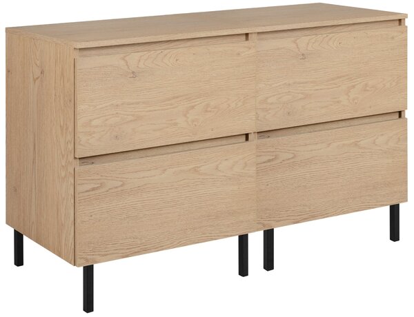 Skrinka pod umývadlo s doskou SIMPLE Light oak D120/1 | 120 cm