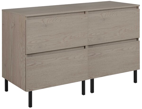 Skrinka pod umývadlo SIMPLE Dark oak | 120 cm
