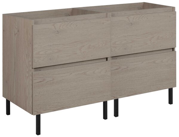 Skrinka pod umývadlo SIMPLE Dark oak | 120 cm