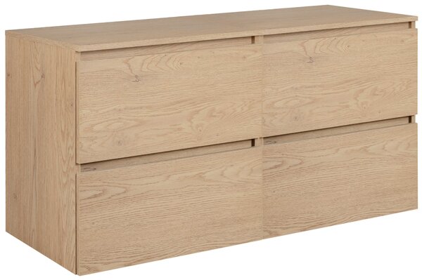 Skrinka pod umývadlo s doskou SIMPLE Light oak D120/1 | 120 cm