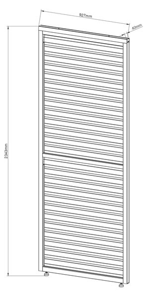 BOČNÁ STENA PERGOLY velikost: 92,5/234/4 cm Gardenson - Online Only záhrada, Online Only