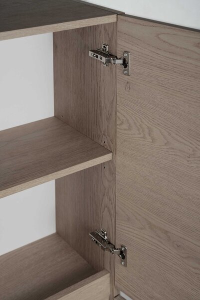 Vysoká skrinka do kúpeľne SIMPLE dark oak