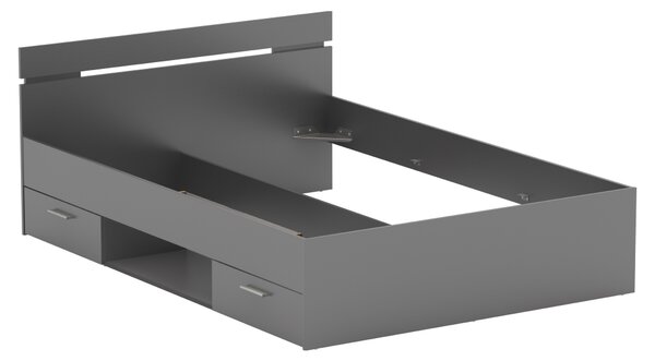 KONDELA Posteľ, 140x200, grafit, MICHIGAN NEW