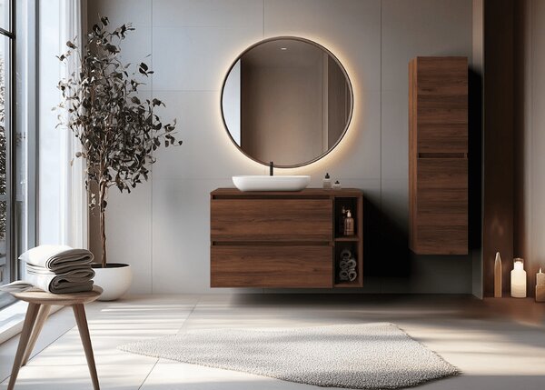 Skrinka pod umývadlo SIMPLE Oak walnut | 60 cm