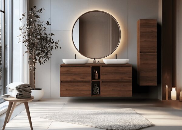 Skrinka pod umývadlo SIMPLE Oak walnut | 60 cm