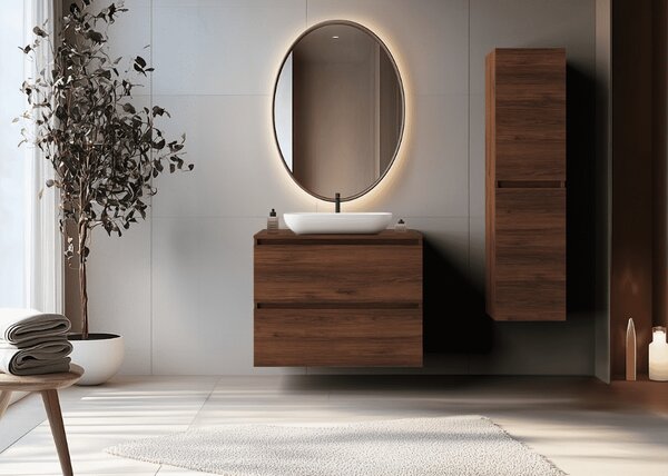 Skrinka pod umývadlo SIMPLE Oak walnut | 60 cm
