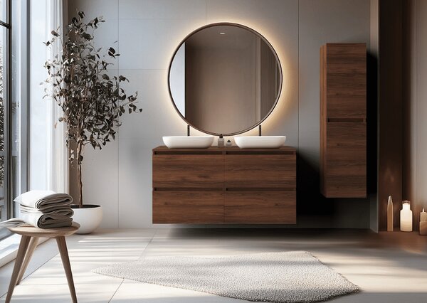Skrinka pod umývadlo SIMPLE Oak walnut | 60 cm