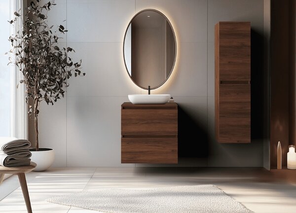 Skrinka pod umývadlo SIMPLE Oak walnut | 60 cm
