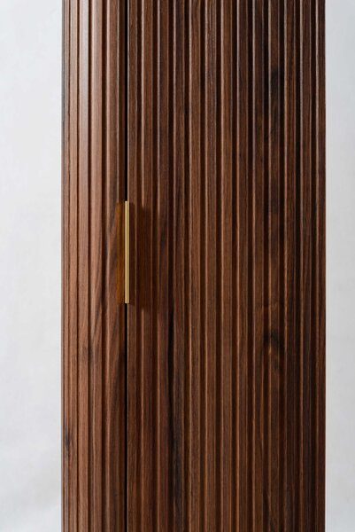 Vysoká skrinka do kúpeľne ELEGANCE 139 Walnut