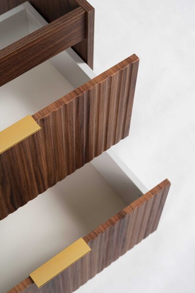 Skrinka pod umývadlo FLOW Oak walnut 80 2S | 80 cm