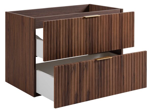 Skrinka pod umývadlo FLOW Oak walnut 80 2S | 80 cm