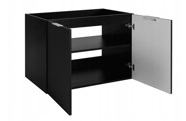 Skrinka pod umývadlo FLOW Black 80 2D | 80 cm