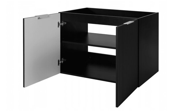 Skrinka pod umývadlo FLOW Black 80 2D | 80 cm