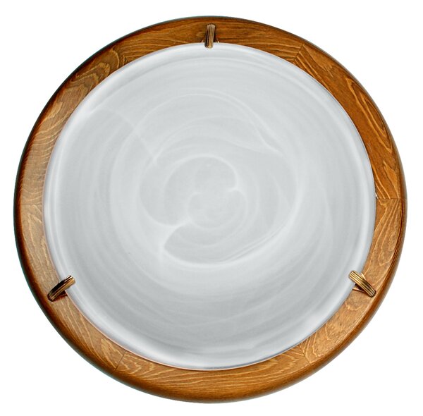 Candellux DUNA Stropné svietidlo 30 Oak Alabaster 1X60W 13-64069