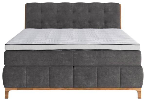 BOXSPRINGOVÁ POSTEĽ, 160/200 cm, tmavosivá Livetastic - Online Only spálne, Online Only