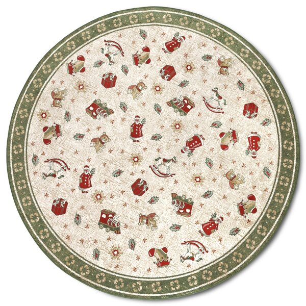Villeroy & Boch Kusový koberec Toy's delight so strihaným vlasom 106218 Green, Multicolor kruh, 160x160 (priemer) kruh, zelená, obývacia izba