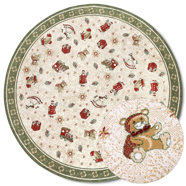 Villeroy & Boch Kusový koberec Toy's delight so strihaným vlasom 106218 Green, Multicolor kruh, 160x160 (priemer) kruh, zelená, obývacia izba