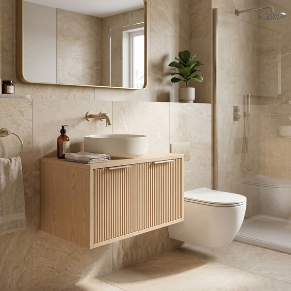 Kúpeľňová skrinka pod umývadlo Rea Core 60cm Beige