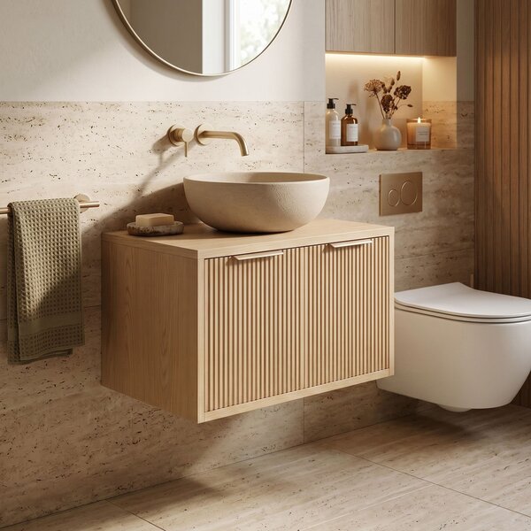 Kúpeľňová skrinka pod umývadlo Rea Core 60cm Beige