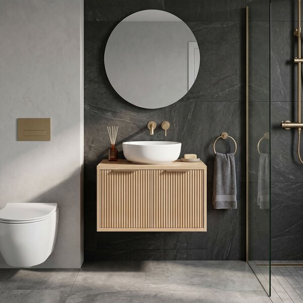 Kúpeľňová skrinka pod umývadlo Rea Core 60cm Beige