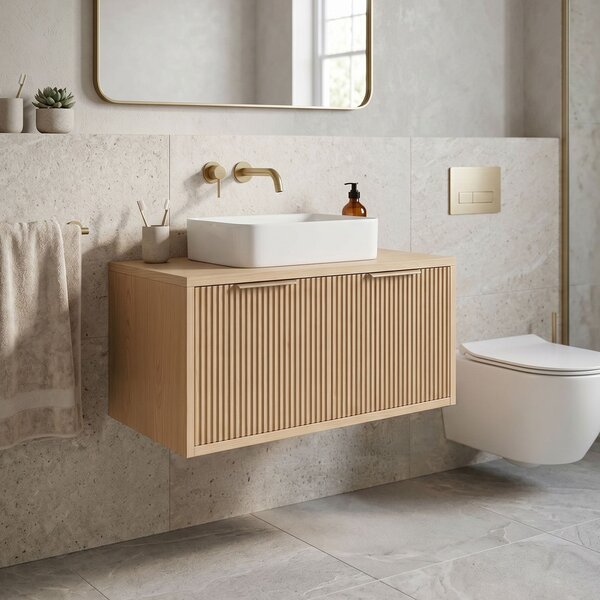 Kúpeľňová skrinka pod umývadlo Rea Core 80cm Beige