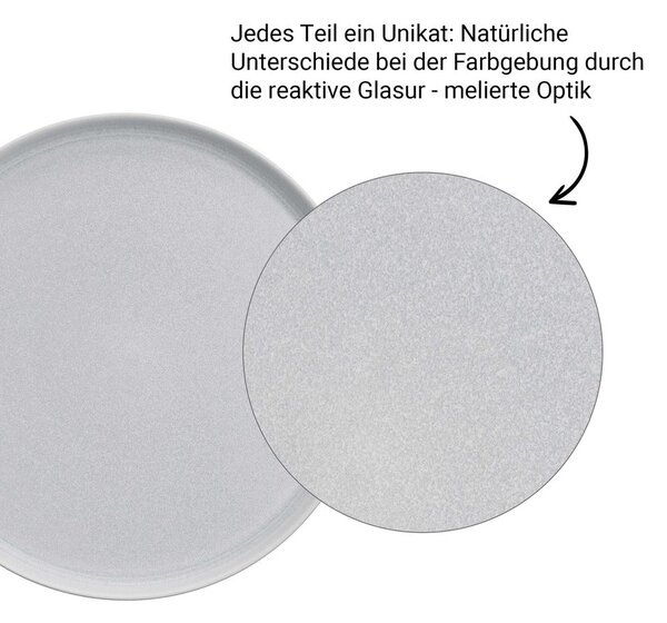 CASA NOVA Sada misiek 600 ml set 4 ks - šedá