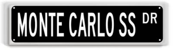 Ceduľa Monte Carlo SS 40cm x 10cm Plechová tabuľa