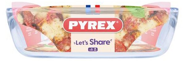Sklenený pekáč s uchami PYREX 35x23cm/3l., borosilikát