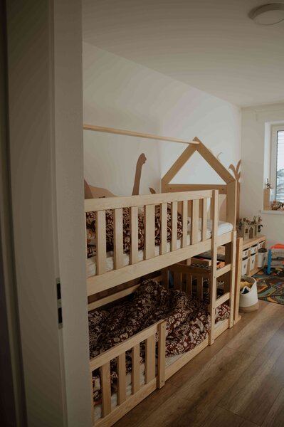 Detská poschodová posteľ TINNY mini | borovica 80 x 190 cm