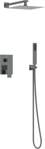 BALNEO sprchová batéria CASCADE sada 3 gunmetal