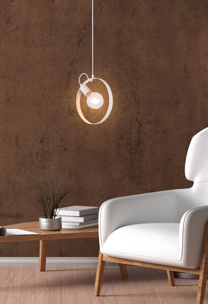 Biely závesný luster Nexo Ledea pre žiarovku E27 – LED lustre a svietidlá > Kolekcie svietidiel > Kolekcia svietidiel NEXO LEDEA
