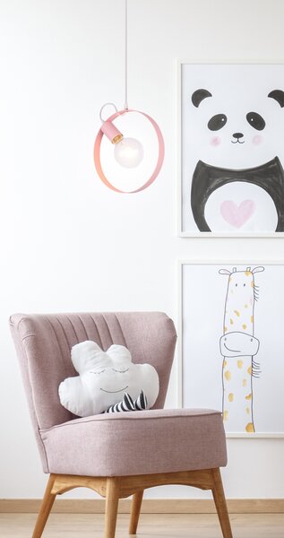 Ružový závesný luster Nexo Ledea pre žiarovku E27 – LED lustre a svietidlá > Kolekcie svietidiel > Kolekcia svietidiel NEXO LEDEA