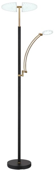 Globo 58909B - LED stmievateľná stojacia lampa TIRANA 40W/230V + 5,5W čierna