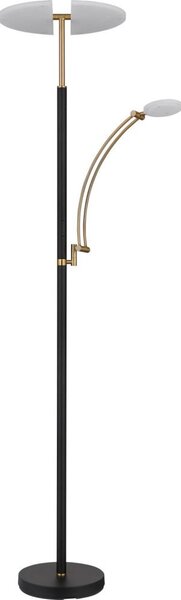 Globo 58909B - LED stmievateľná stojacia lampa TIRANA 40W/230V + 5,5W čierna