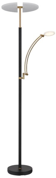 Globo 58909B - LED stmievateľná stojacia lampa TIRANA 40W/230V + 5,5W čierna
