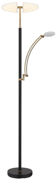 Globo 58909B - LED stmievateľná stojacia lampa TIRANA 40W/230V + 5,5W čierna