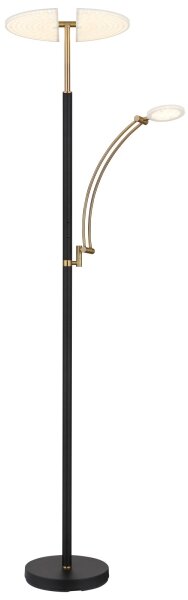 Globo 58909B - LED stmievateľná stojacia lampa TIRANA 40W/230V + 5,5W čierna