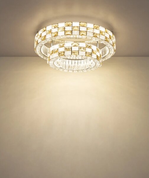 Globo 67396D1 - LED stmievateľné stropné svietidlo LIDIA 55W/230V 2700-6000K pr. 61 cm + diaľkové ovládanie