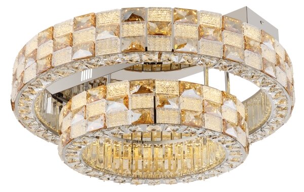 Globo 67396D1 - LED stmievateľné stropné svietidlo LIDIA 55W/230V 2700-6000K pr. 61 cm + diaľkové ovládanie