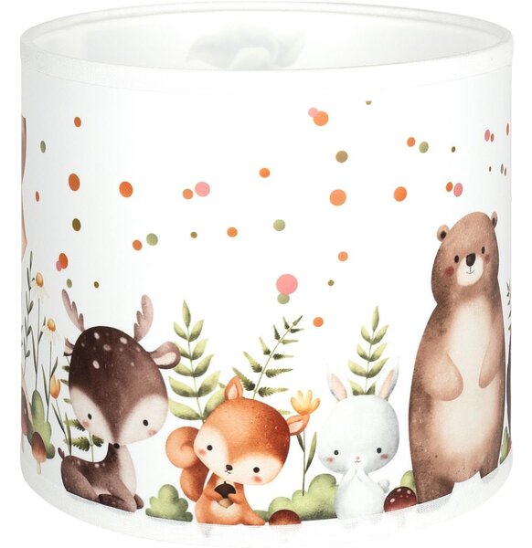Brilagi - Univerzálne tienidlo BOBO E27 pr. 15 cm biela/zvieratká