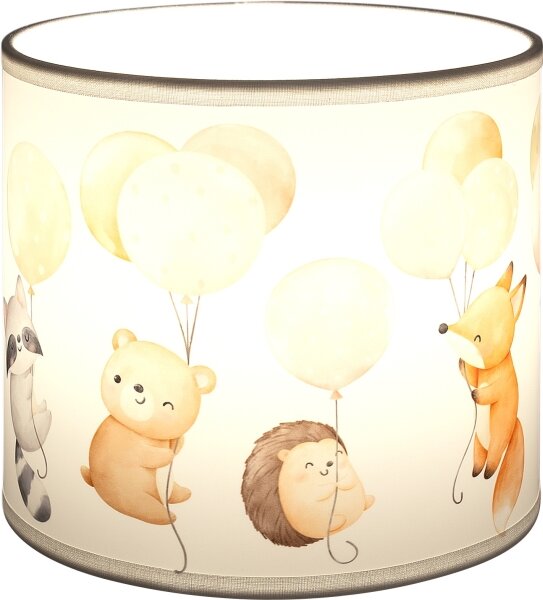 Brilagi - Univerzálne tienidlo BOBO E27 pr. 15 cm biela/zvieratká