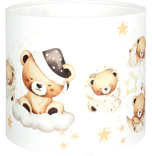 Brilagi - Univerzálne tienidlo BOBO E27 pr. 15 cm biela/medvedíky