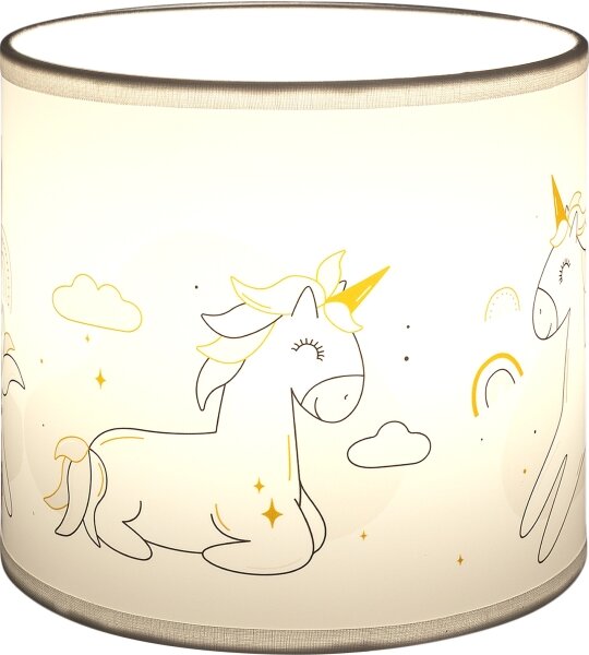 Brilagi - Univerzálne tienidlo BOBO E27 pr. 15 cm biela/jednorožce