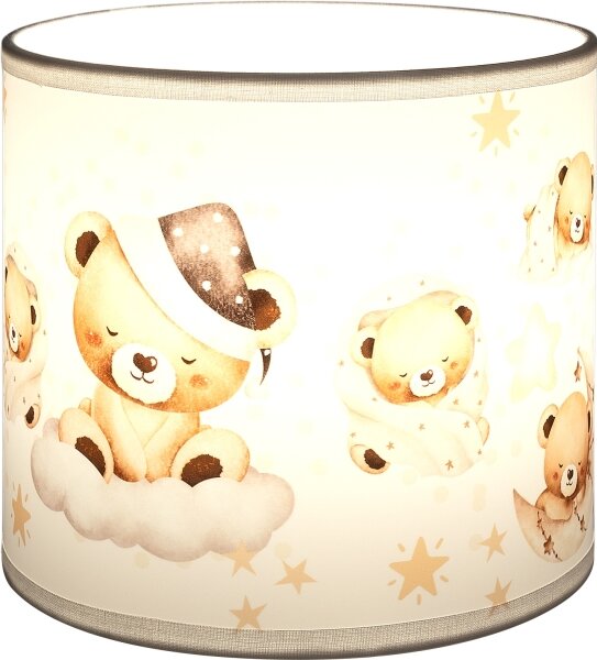 Brilagi - Univerzálne tienidlo BOBO E27 pr. 15 cm biela/medvedíky