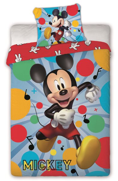 Bavlnené obliečky 140x200+1p70x90 Mickey Mouse