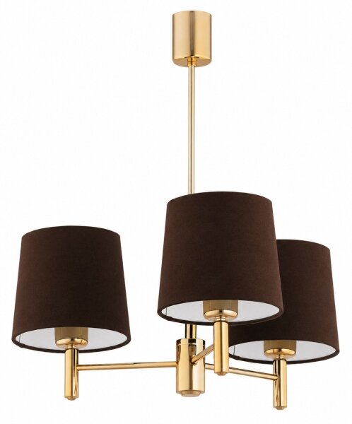 Brilagi - Luster na tyči MONTE 3xE27/60W/230V hnedá/zlatá