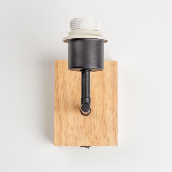 BRILAGI - Nástenné svietidlo BOBO WOOD 1xE27/25W/230V dub/čierna/biela/zvieratká