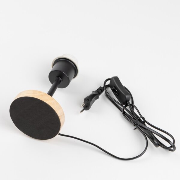 BRILAGI - Stolná lampa BOBO WOOD 1xE27/25W/230V dub/čierna/biela/ružová/balerínky