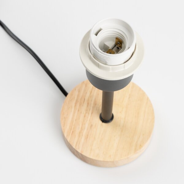 BRILAGI - Stolová lampa BOBO WOOD 1xE27/25W/230V dub/čierna/biela/ružová/víly