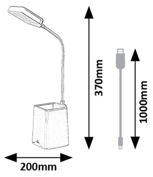 Rabalux ARVID LED stolná lampa 74244